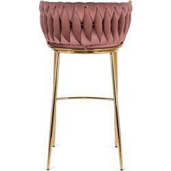 Scaun de bar Mebel Elite Flores 2 (Pink/Golden) Thumb