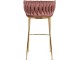 Scaun de bar Mebel Elite Flores 2 (Pink/Golden)