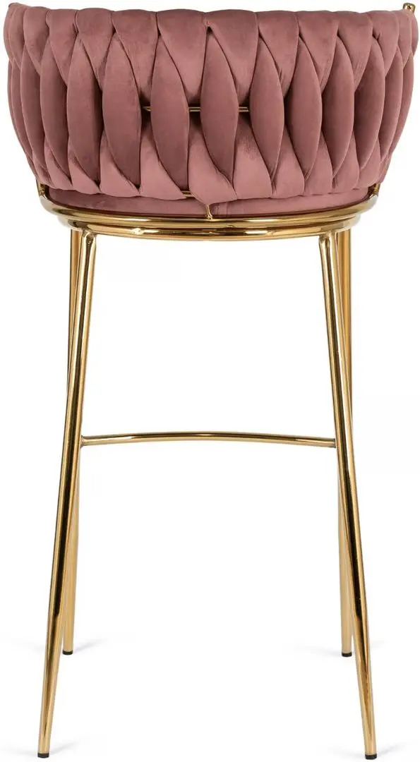 Scaun de bar Mebel Elite Flores 2 (Pink/Golden) - 6