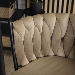 Барный стул Mebel Elite Flores (Beige/Black) Thumb