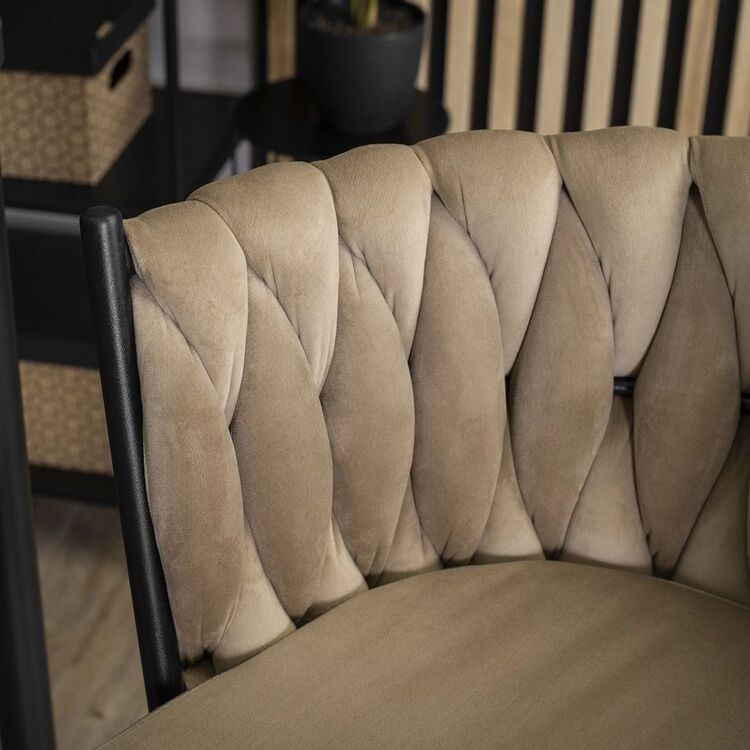 Барный стул Mebel Elite Flores (Beige/Black)