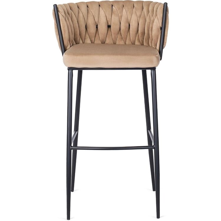 Барный стул Mebel Elite Flores (Beige/Black)