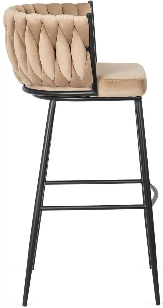 Барный стул Mebel Elite Flores (Beige/Black)