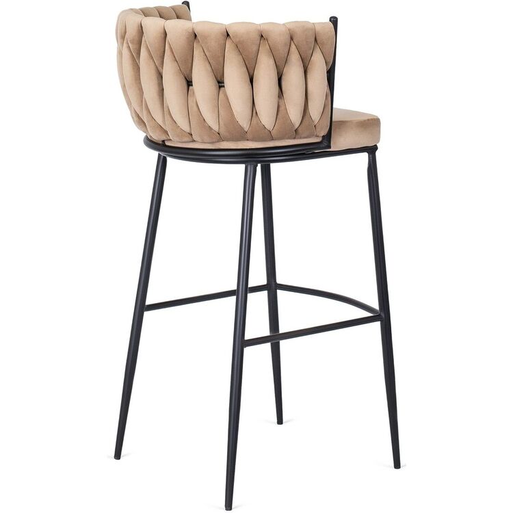 Барный стул Mebel Elite Flores (Beige/Black)