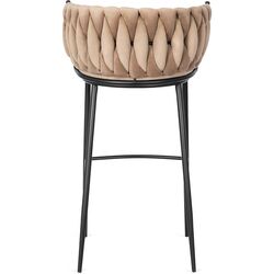 Барный стул Mebel Elite Flores (Beige/Black) Thumb