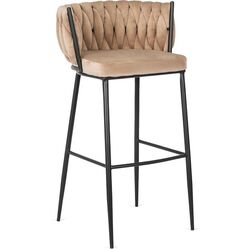Барный стул Mebel Elite Flores (Beige/Black) Thumb