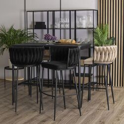 Scaun de bar Mebel Elite Flores (Black) Thumb