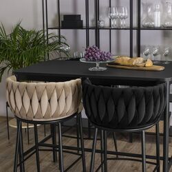 Scaun de bar Mebel Elite Flores (Black) Thumb