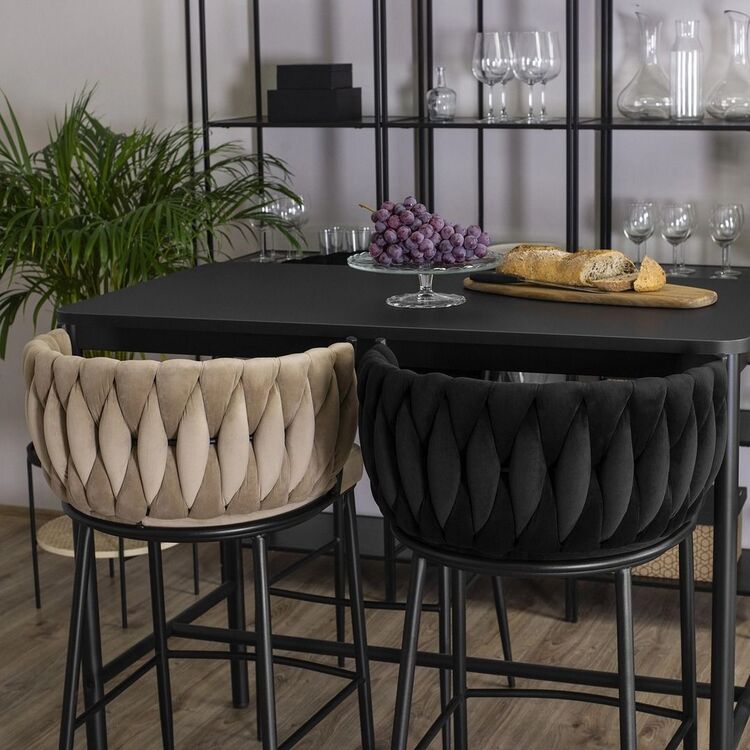 Scaun de bar Mebel Elite Flores (Black)