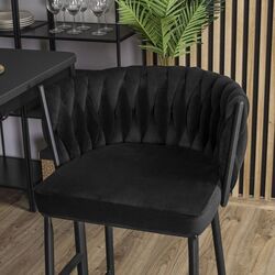 Scaun de bar Mebel Elite Flores (Black) Thumb