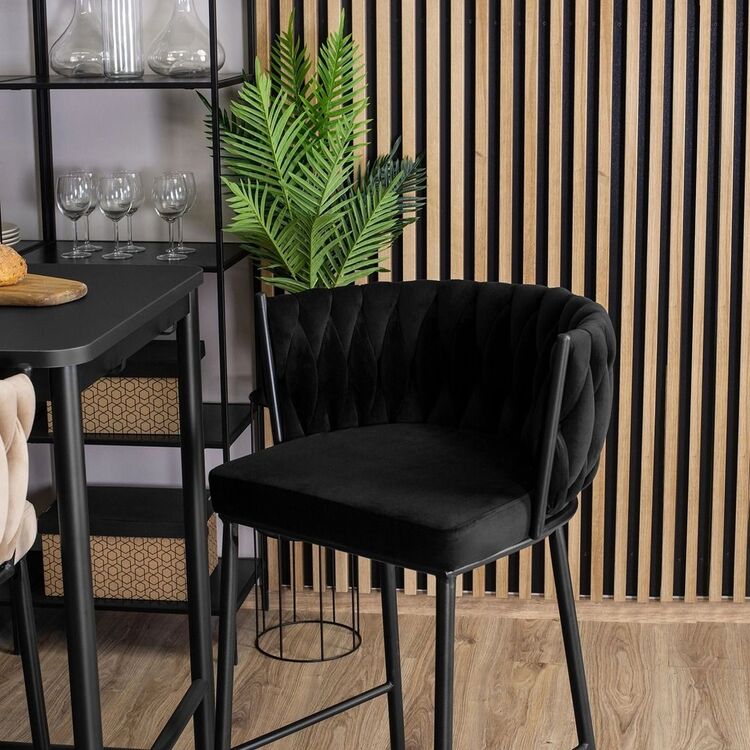 Scaun de bar Mebel Elite Flores (Black)