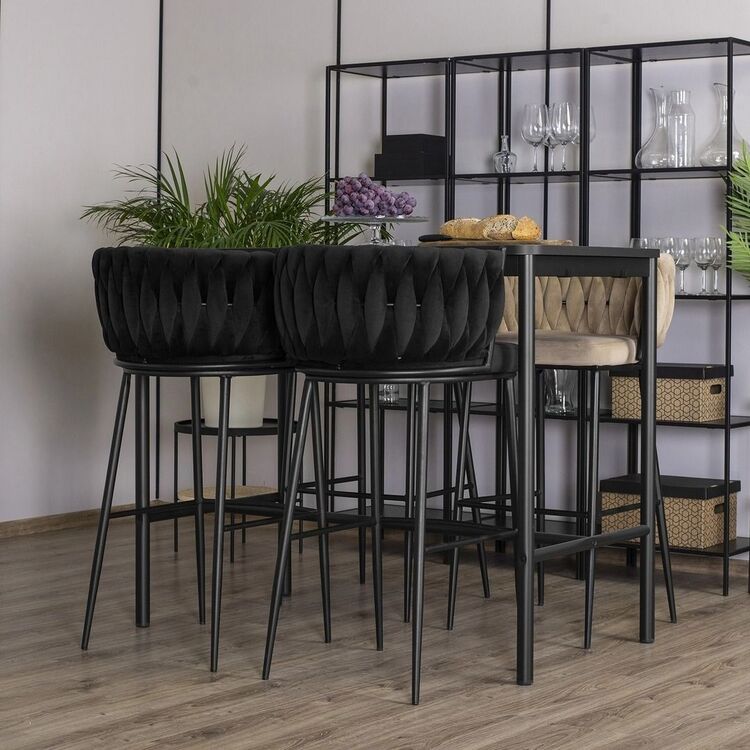 Scaun de bar Mebel Elite Flores (Black)