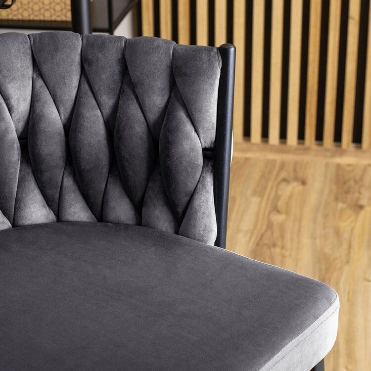Барный стул Mebel Elite Flores (Grey/Black)