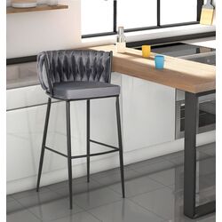 Барный стул Mebel Elite Flores (Grey/Black) Thumb