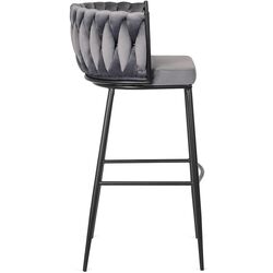 Барный стул Mebel Elite Flores (Grey/Black) Thumb