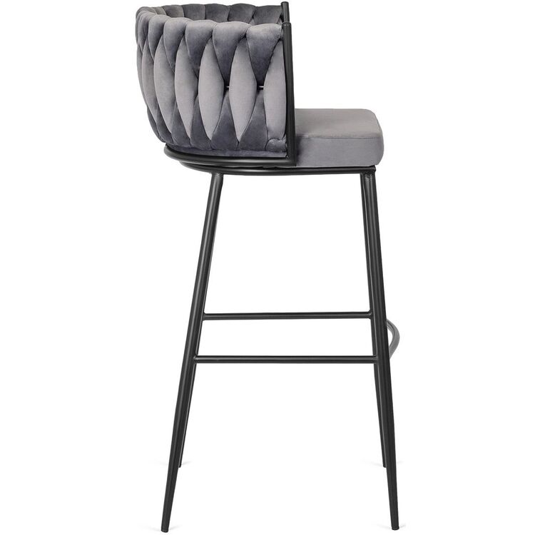 Барный стул Mebel Elite Flores (Grey/Black)