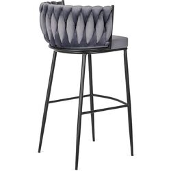 Барный стул Mebel Elite Flores (Grey/Black) Thumb