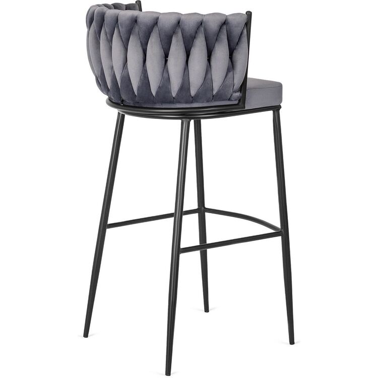 Барный стул Mebel Elite Flores (Grey/Black)
