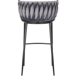 Барный стул Mebel Elite Flores (Grey/Black) Thumb