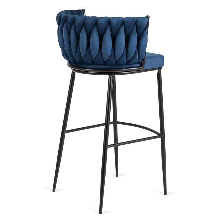 Барный стул Mebel Elite Flores (Navy Blue)