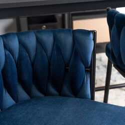 Барный стул Mebel Elite Flores (Navy Blue) Thumb