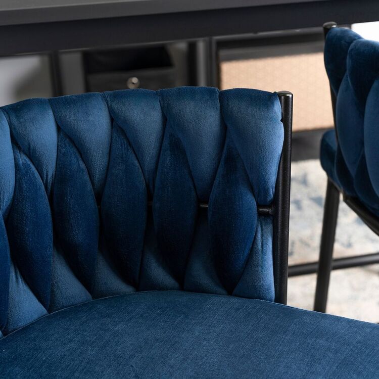 Барный стул Mebel Elite Flores (Navy Blue)