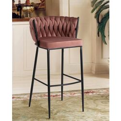 Scaun de bar Mebel Elite Flores (Pink/Black) Thumb