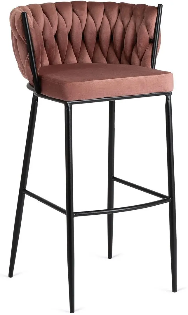 Барный стул Mebel Elite Flores (Pink/Black)