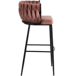 Scaun de bar Mebel Elite Flores (Pink/Black) Thumb