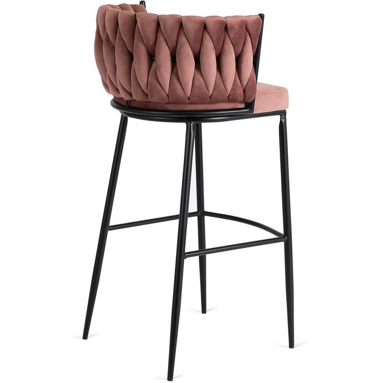 Scaun de bar Mebel Elite Flores (Pink/Black)