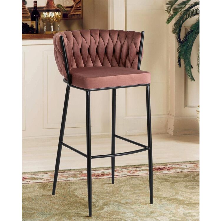 Scaun de bar Mebel Elite Flores (Pink/Black)