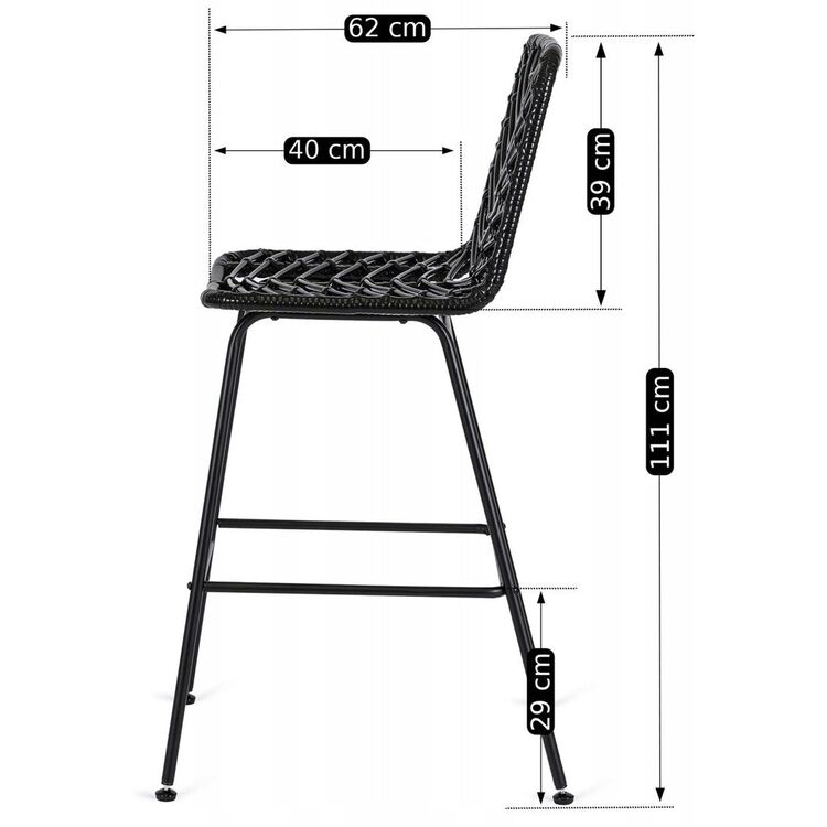 Барный стул Mebel Elite Jerry (Black)