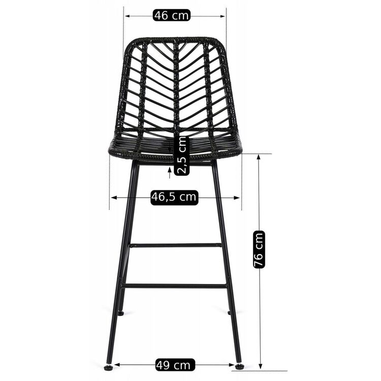Барный стул Mebel Elite Jerry (Black)