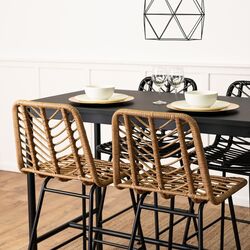 Барный стул Mebel Elite Jerry (Oak/Black) Thumb