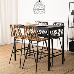 Барный стул Mebel Elite Jerry (Oak/Black) Thumb