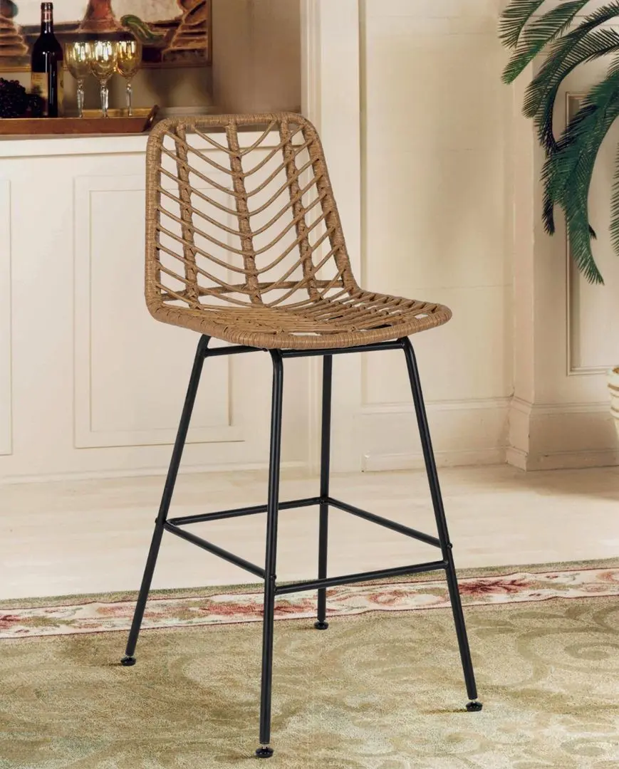 Scaun de bar Mebel Elite Jerry (Oak/Black)