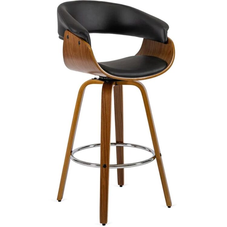 Scaun de bar Mebel Elite Jersey (Black/Natural)
