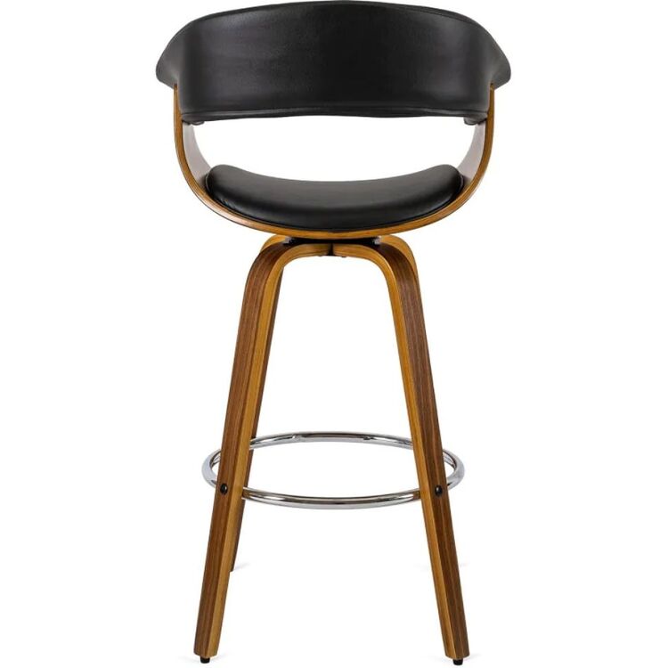 Scaun de bar Mebel Elite Jersey (Black/Natural)