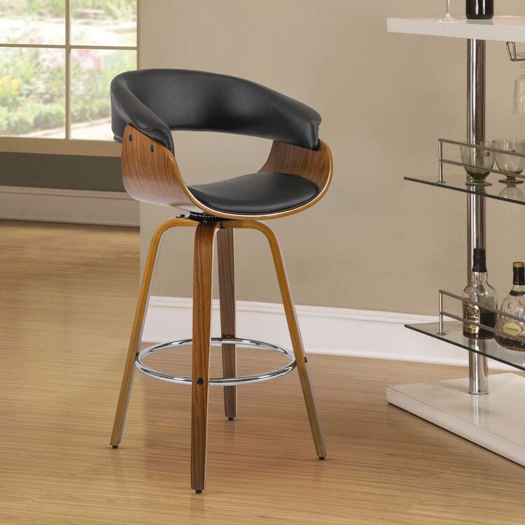 Scaun de bar Mebel Elite Jersey (Black/Natural)