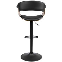 Барный стул Mebel Elite Nevada (Black/Walnut) Thumb