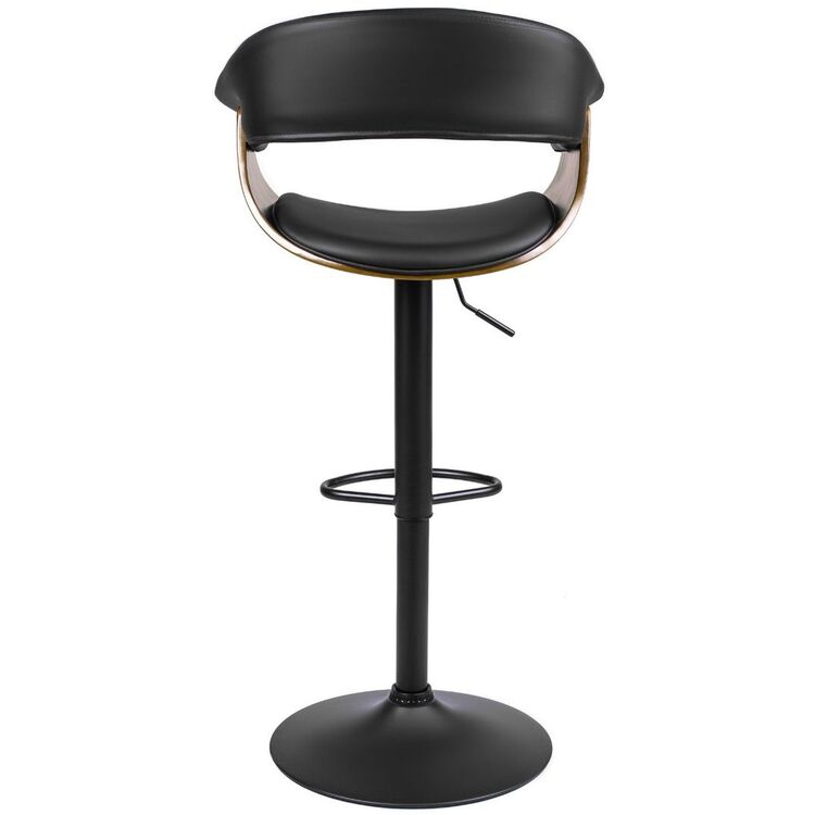 Барный стул Mebel Elite Nevada (Black/Walnut)