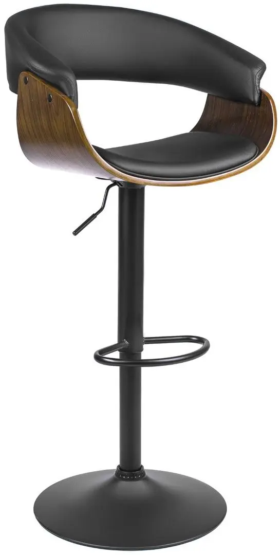 Барный стул Mebel Elite Nevada (Black/Walnut)