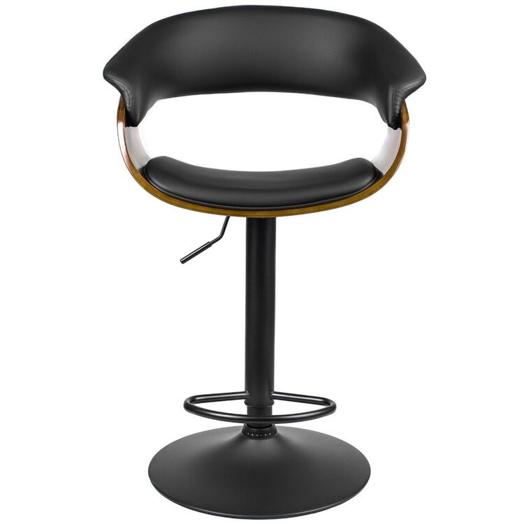 Барный стул Mebel Elite Nevada (Black/Walnut)