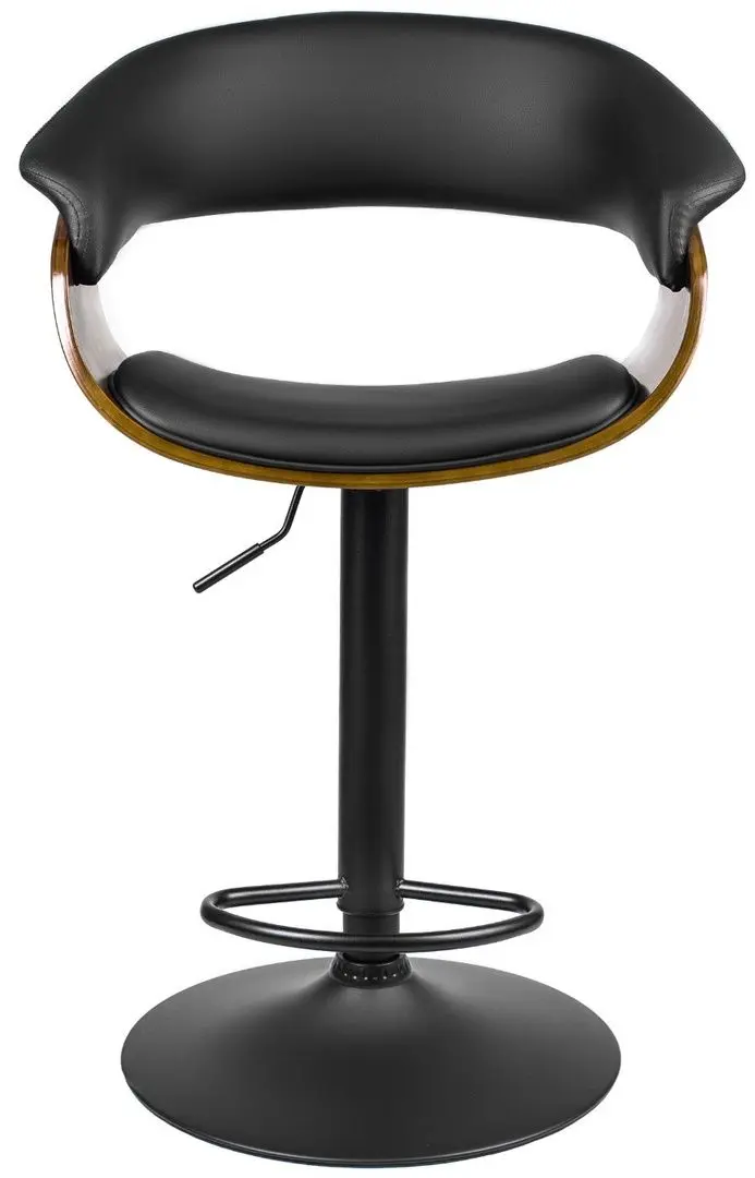 Барный стул Mebel Elite Nevada (Black/Walnut)