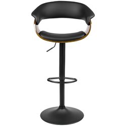 Барный стул Mebel Elite Nevada (Black/Walnut) Thumb
