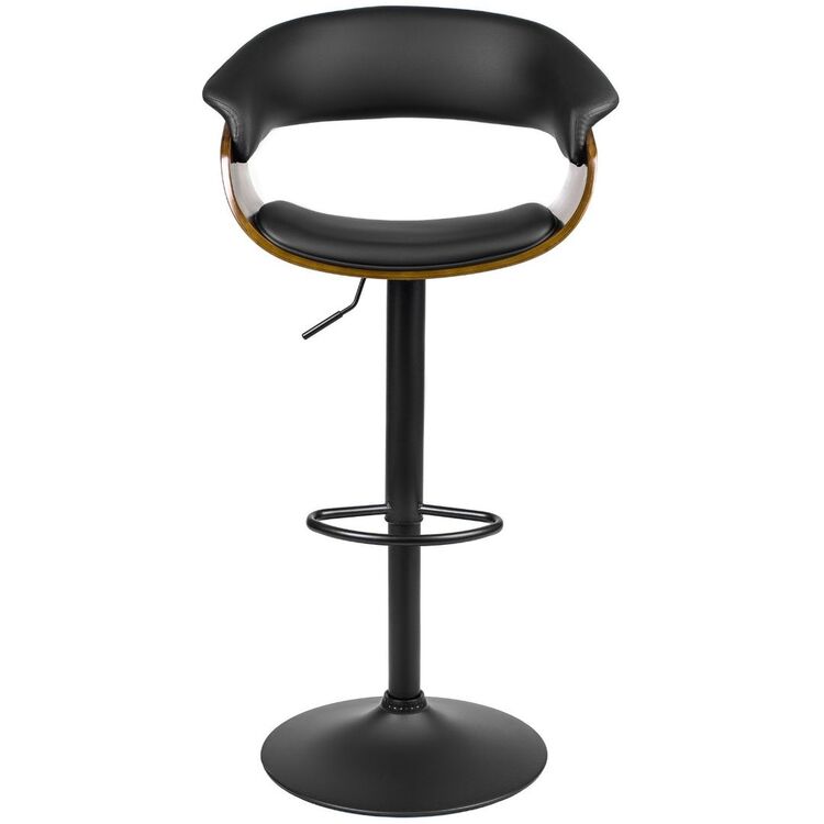 Барный стул Mebel Elite Nevada (Black/Walnut)