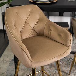 Scaun de bar Mebel Elite Salem (Beige) Thumb