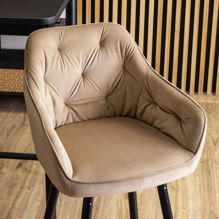 Барный стул Mebel Elite Salem (Beige/Black)