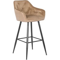 Барный стул Mebel Elite Salem (Beige/Black) Thumb