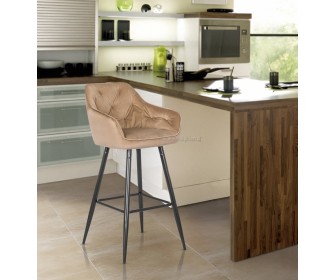 Scaun de bar Mebel Elite Salem (Beige/Black)